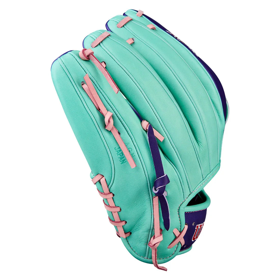 Wilson A2K DW5 12" Winter 2025 Infield Glove – Seafoam/Purple/Pink, Dual Post Web