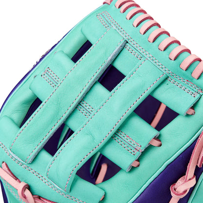 Wilson A2K DW5 12" Winter 2025 Infield Glove – Seafoam/Purple/Pink, Dual Post Web