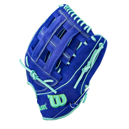 Juan Soto A2K JS22 GM 12.75" Winter 2025 Outfield Glove – Blueberry/Seafoam, Dual Post Web