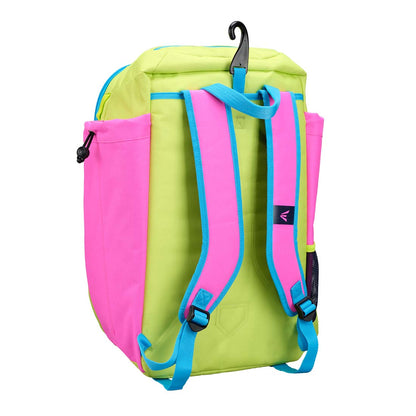 The back of the Yellow Easton Spring Break Collection Walk-Off Ethos Backpack: WOETHOSBP on a white background 
