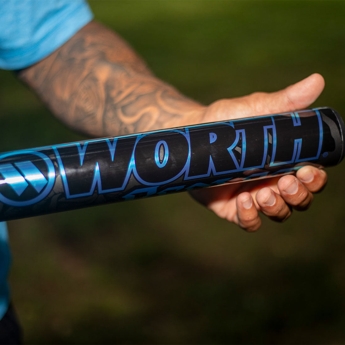 2026 Worth Bedlam Black 13.5" XL USA Slowpitch Softball Bat: WSA6BDBKL