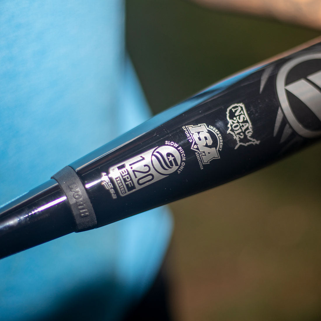 2026 Worth Bedlam Black 13.5" XL USSSA Slowpitch Softball Bat: WSU6BDBKL