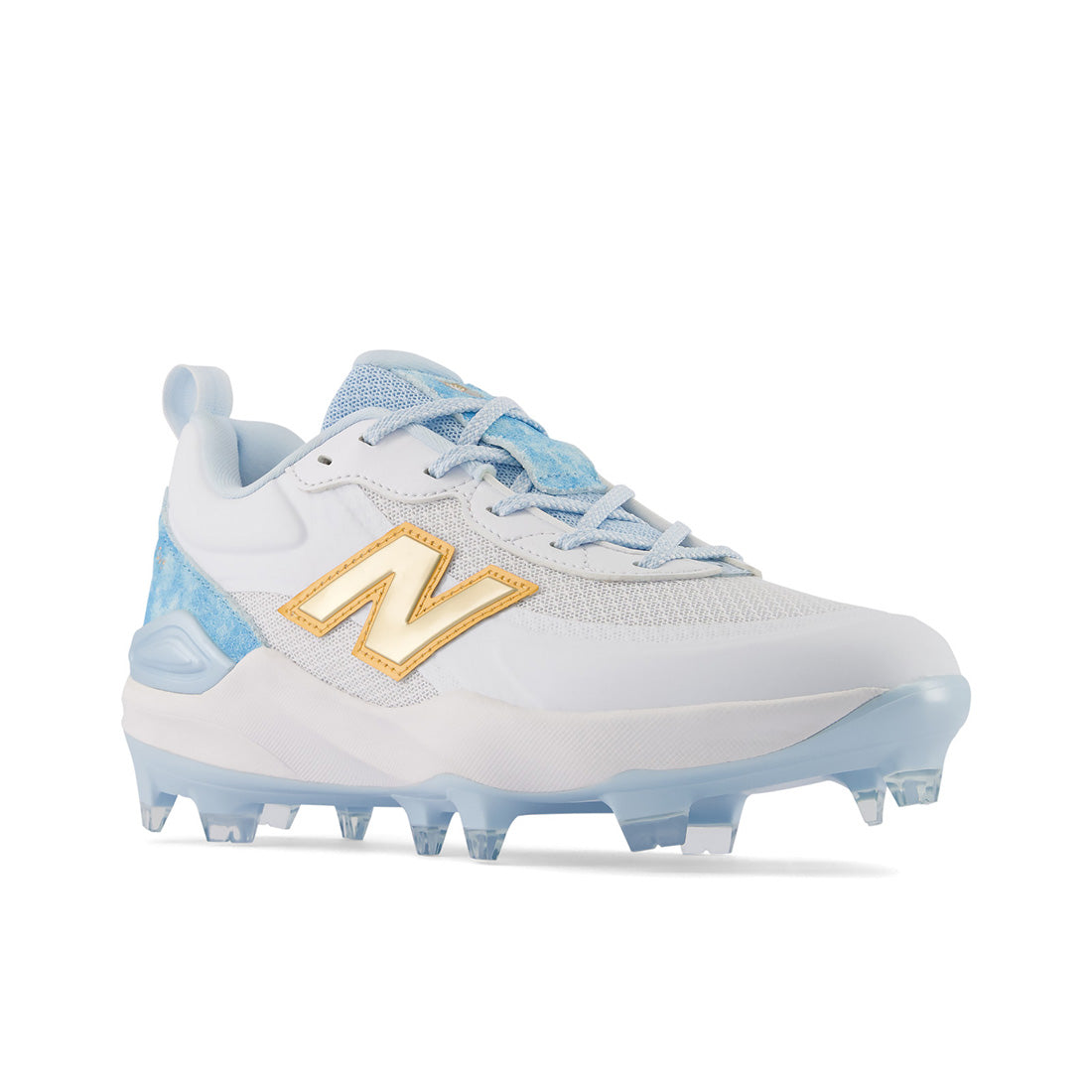 Velo v5 Molded softball cleat with synthetic and flexible mesh upper