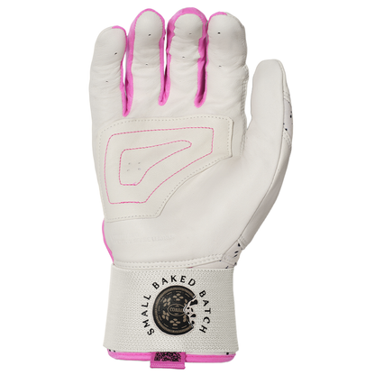 COMBAT MFG Cookie Jar Long Strap Batting Gloves: White
