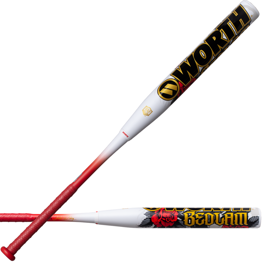 2026 Worth Bedlam Josh Riley 13.5" 2PC End Loaded USA Slowpitch Softball Bat: WSA6JRBEDL