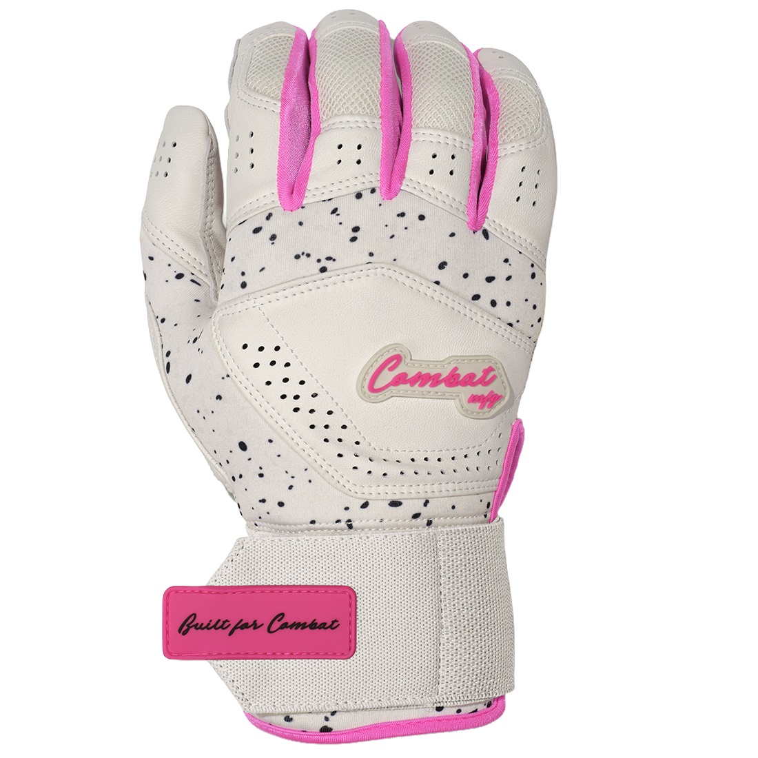 COMBAT MFG Cookie Jar Long Strap Batting Gloves: White