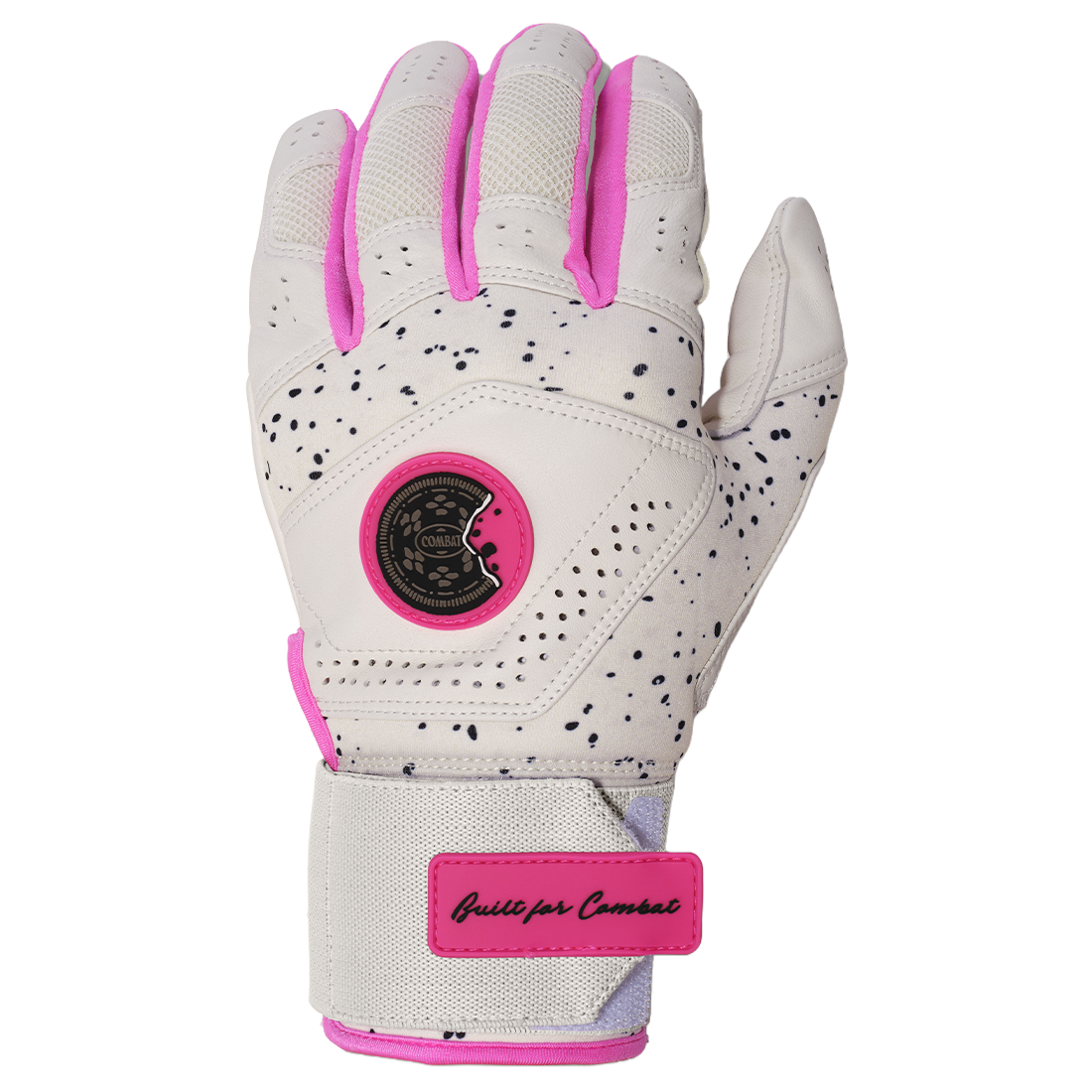 COMBAT MFG Cookie Jar Long Strap Batting Gloves: White