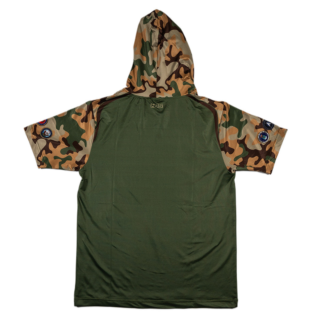 Woodland Headbanger Sports Armed Forces Short Sleeve Mesh Hoodie