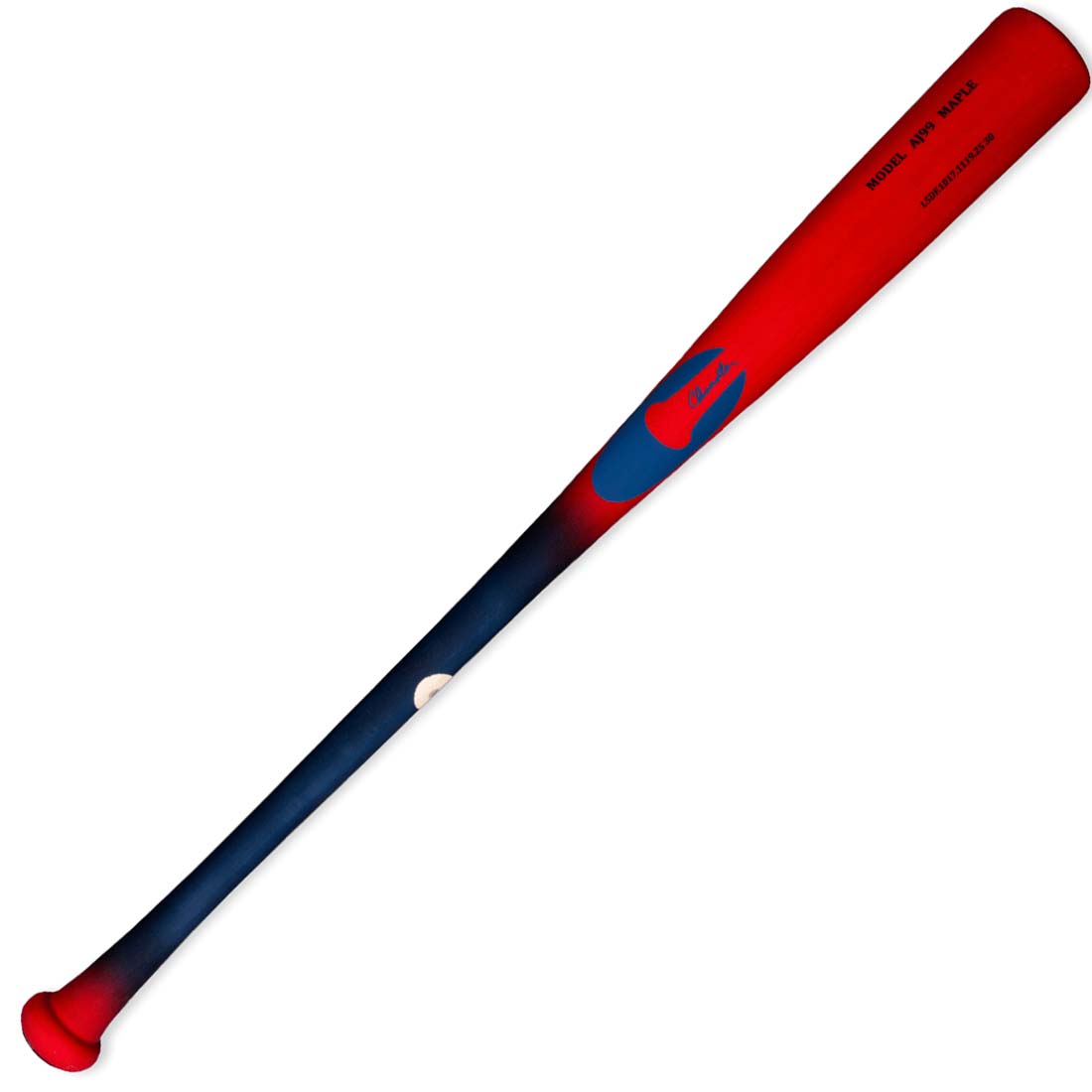 Chandler AJ99 Youth balanced maple wood baseball bat long barrel Performance Cut Youth Series
