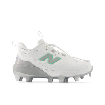 - New Balance FuelCell Lindor 3 Youth baseball cleats in White and White