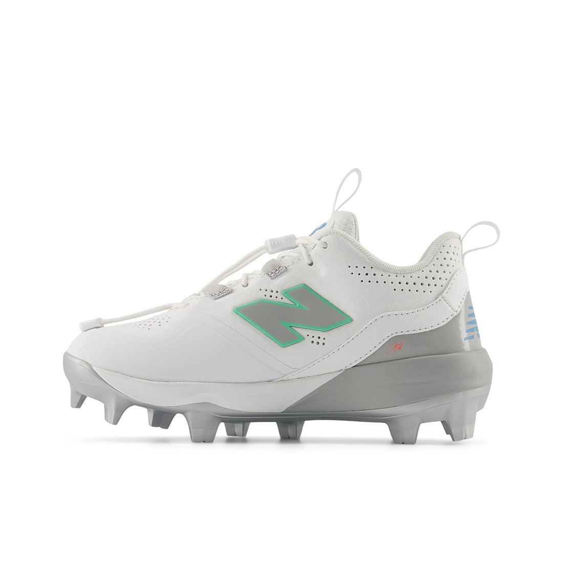 New Balance FuelCell Lindor 3 Youth baseball cleats in White