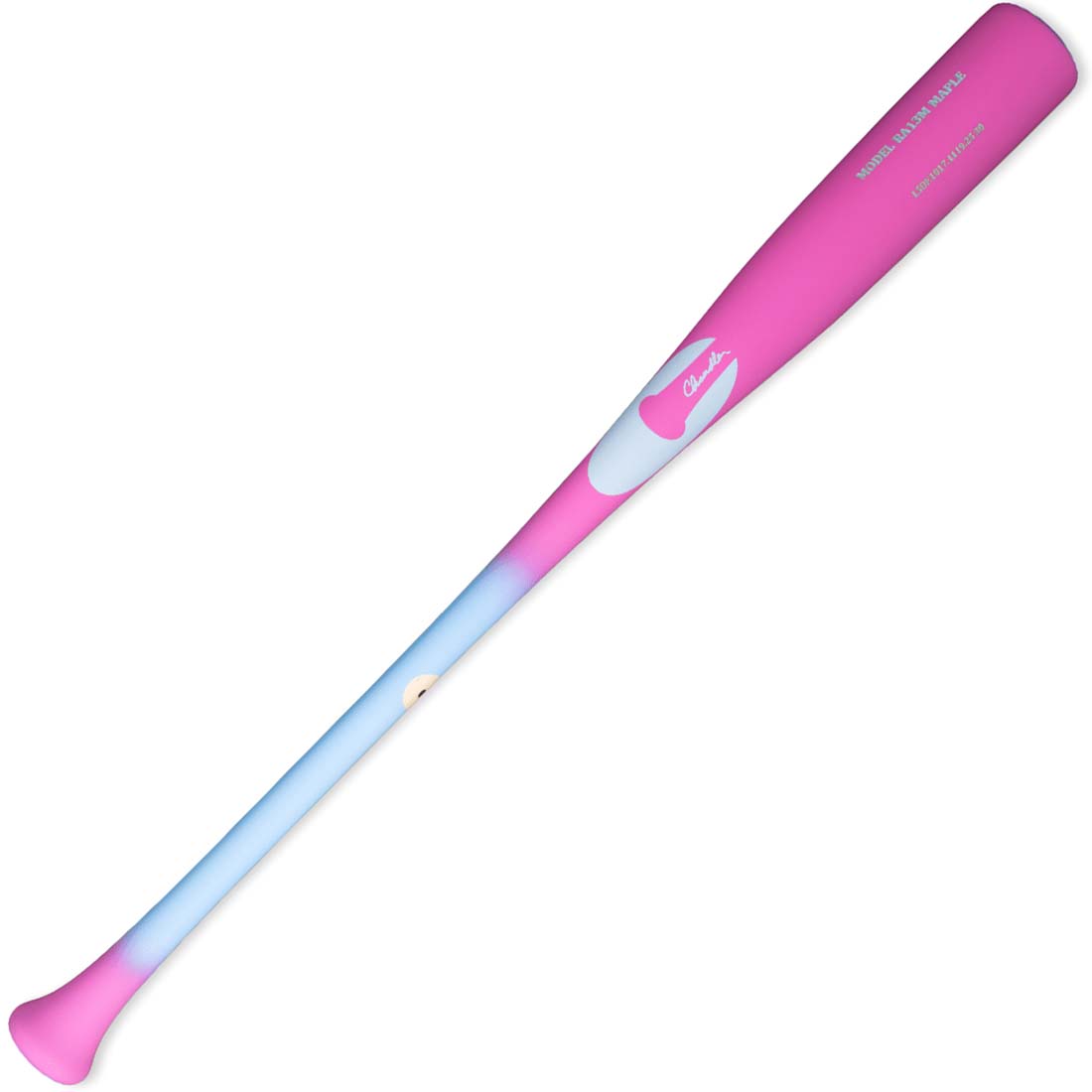 Chandler RA13M Youth maple wood baseball bat balanced long barrel larger hitting surface 27-31