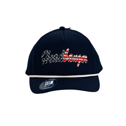 - Headbanger Sports Custom G213PR American Flag Snapback Hat