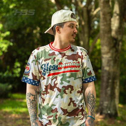Headbanger Sports Exclusive "American Camo" Short Sleeve Jersey