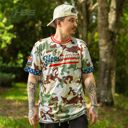 Headbanger Sports Exclusive "American Camo" Short Sleeve Jersey