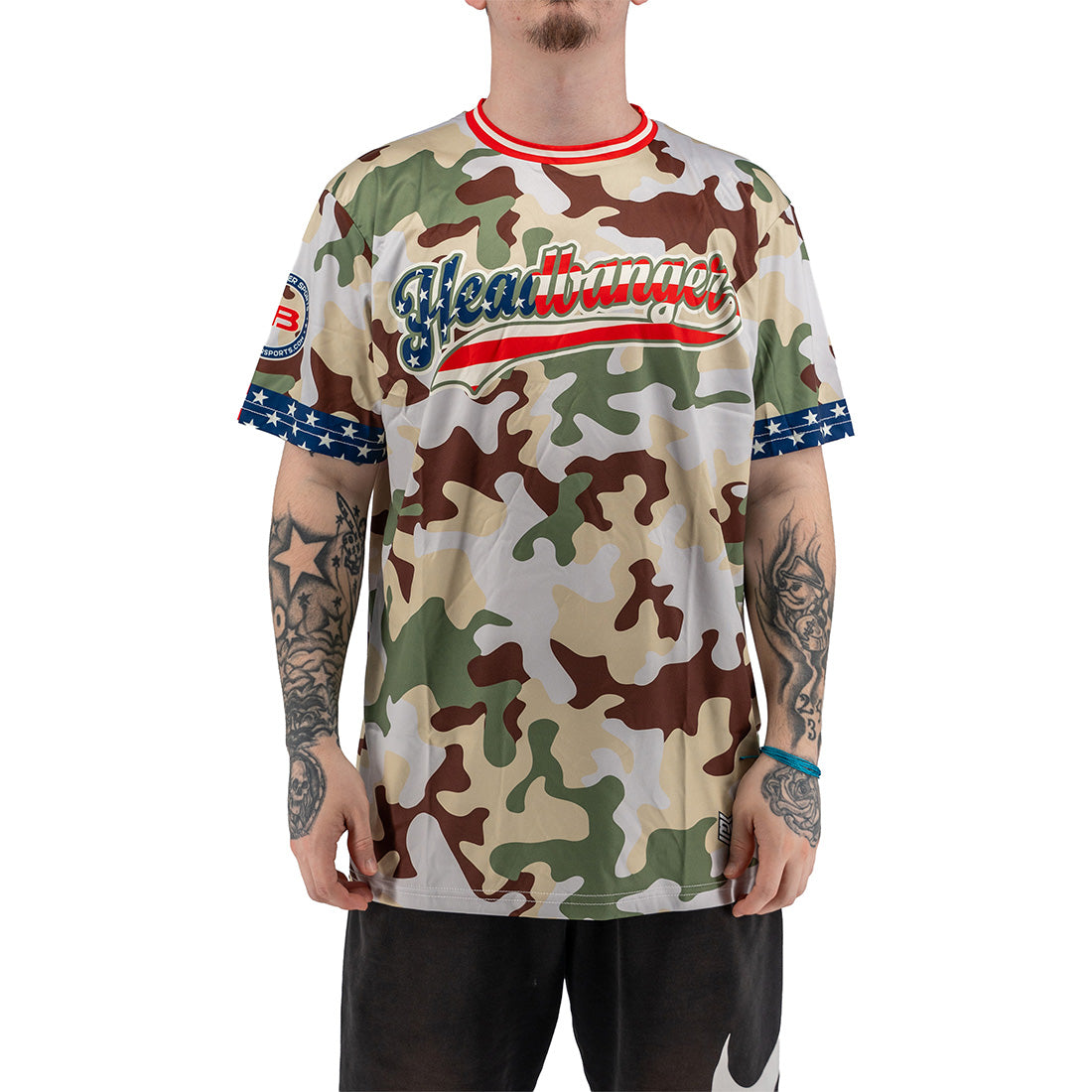 Headbanger Sports Exclusive "American Camo" Short Sleeve Jersey