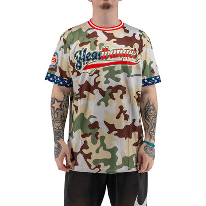 Headbanger Sports Exclusive "American Camo" Short Sleeve Jersey