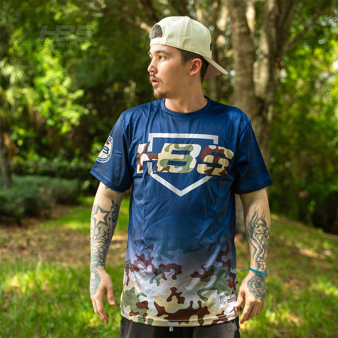 Headbanger Sports Exclusive "Camo Fade" Short Sleeve Jersey