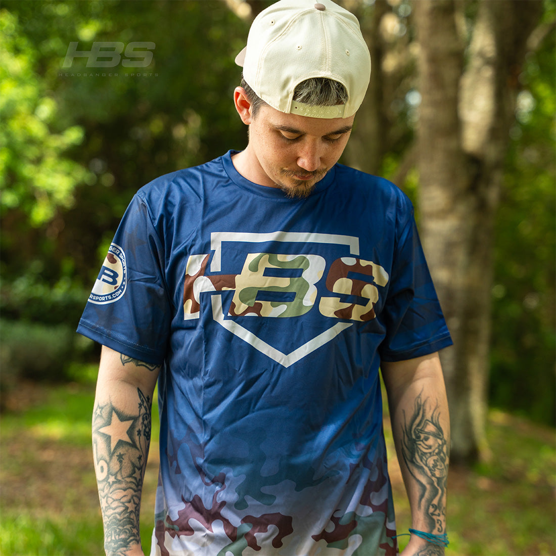 Headbanger Sports Exclusive "Camo Fade" Short Sleeve Jersey