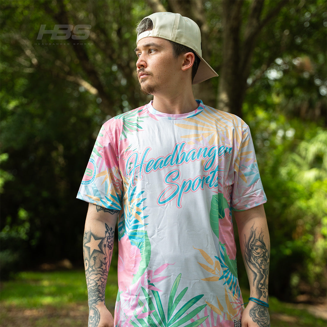 Headbanger Sports Exclusive "Floral Banger" Short Sleeve Micro Mesh Jersey