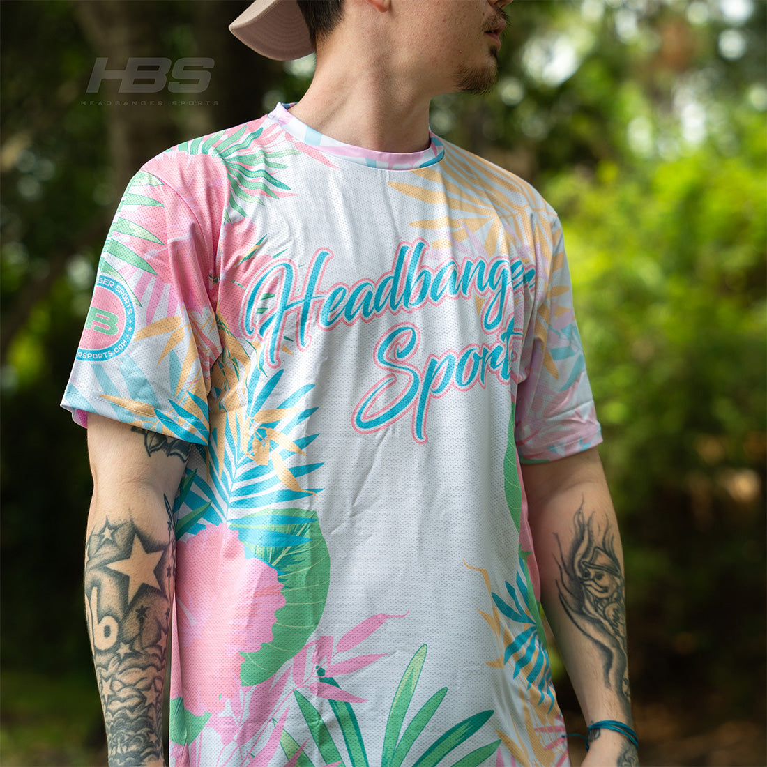 Headbanger Sports Exclusive "Floral Banger" Short Sleeve Micro Mesh Jersey