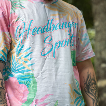 Headbanger Sports Exclusive "Floral Banger" Short Sleeve Micro Mesh Jersey