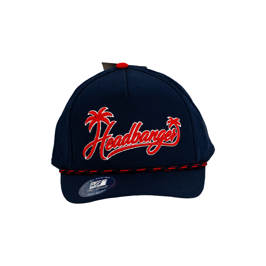 - Headbanger Sports Custom G213PR Palm Tree Script Snapback Hat