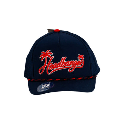 - Headbanger Sports Custom G213PR Palm Tree Script Snapback Hat