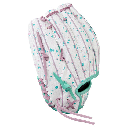 Wilson A2000 FP75SS 11.75" Winter 2025 Fastpitch Infield Glove – White/Seafoam/Lavender, Single Post (3X)