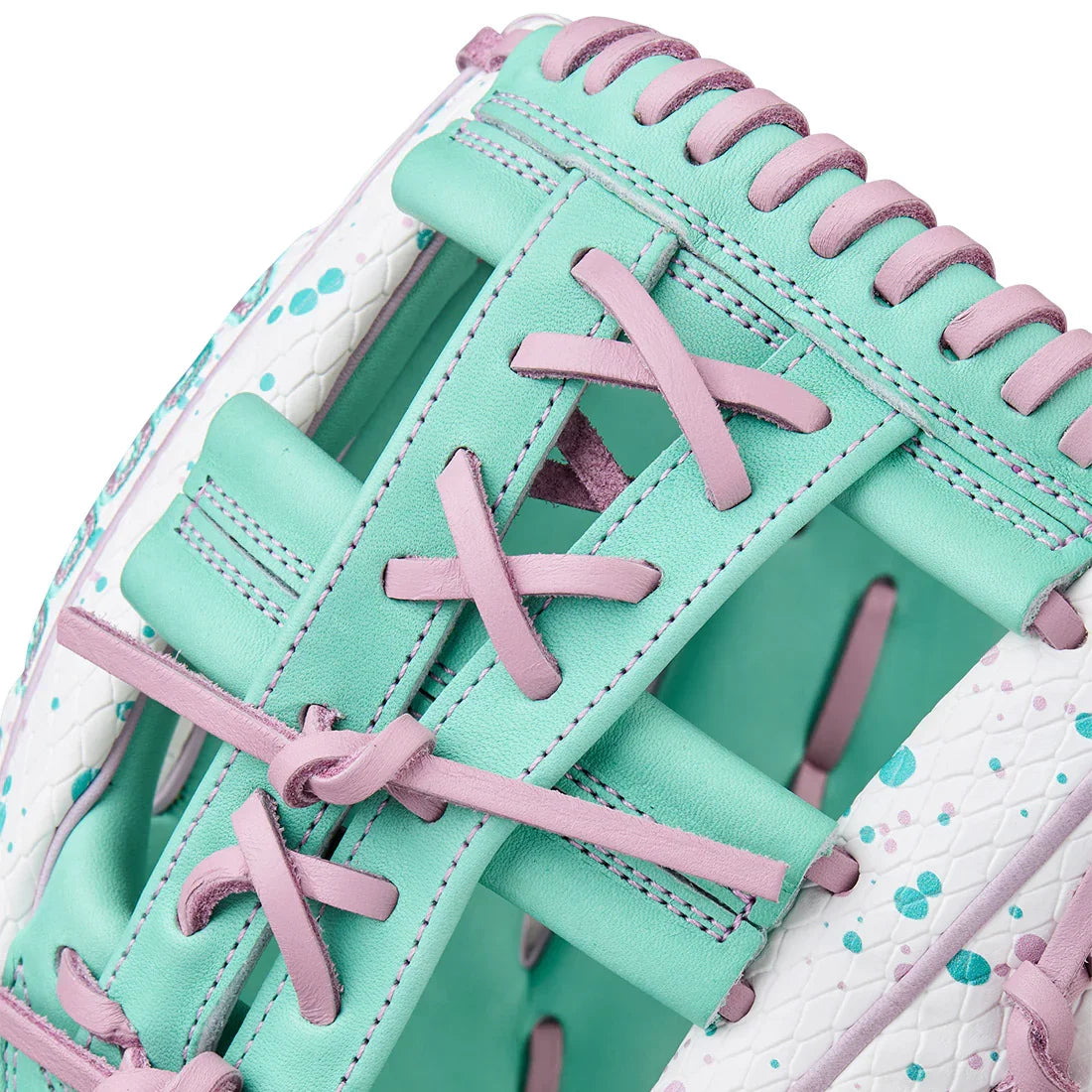 Wilson A2000 FP75SS 11.75" Winter 2025 Fastpitch Infield Glove – White/Seafoam/Lavender, Single Post (3X)