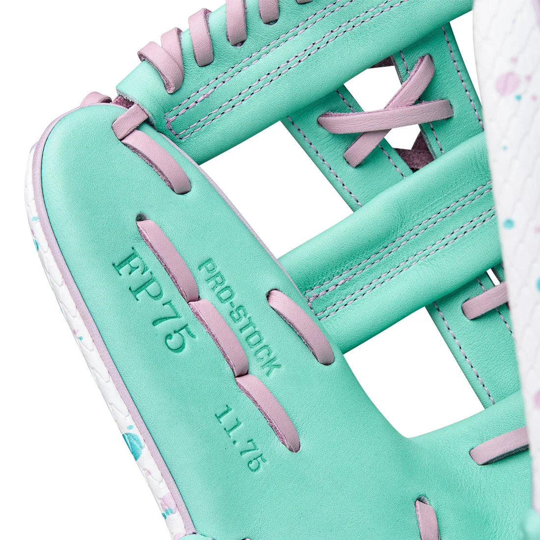 Wilson A2000 FP75SS 11.75" Winter 2025 Fastpitch Infield Glove – White/Seafoam/Lavender, Single Post (3X)