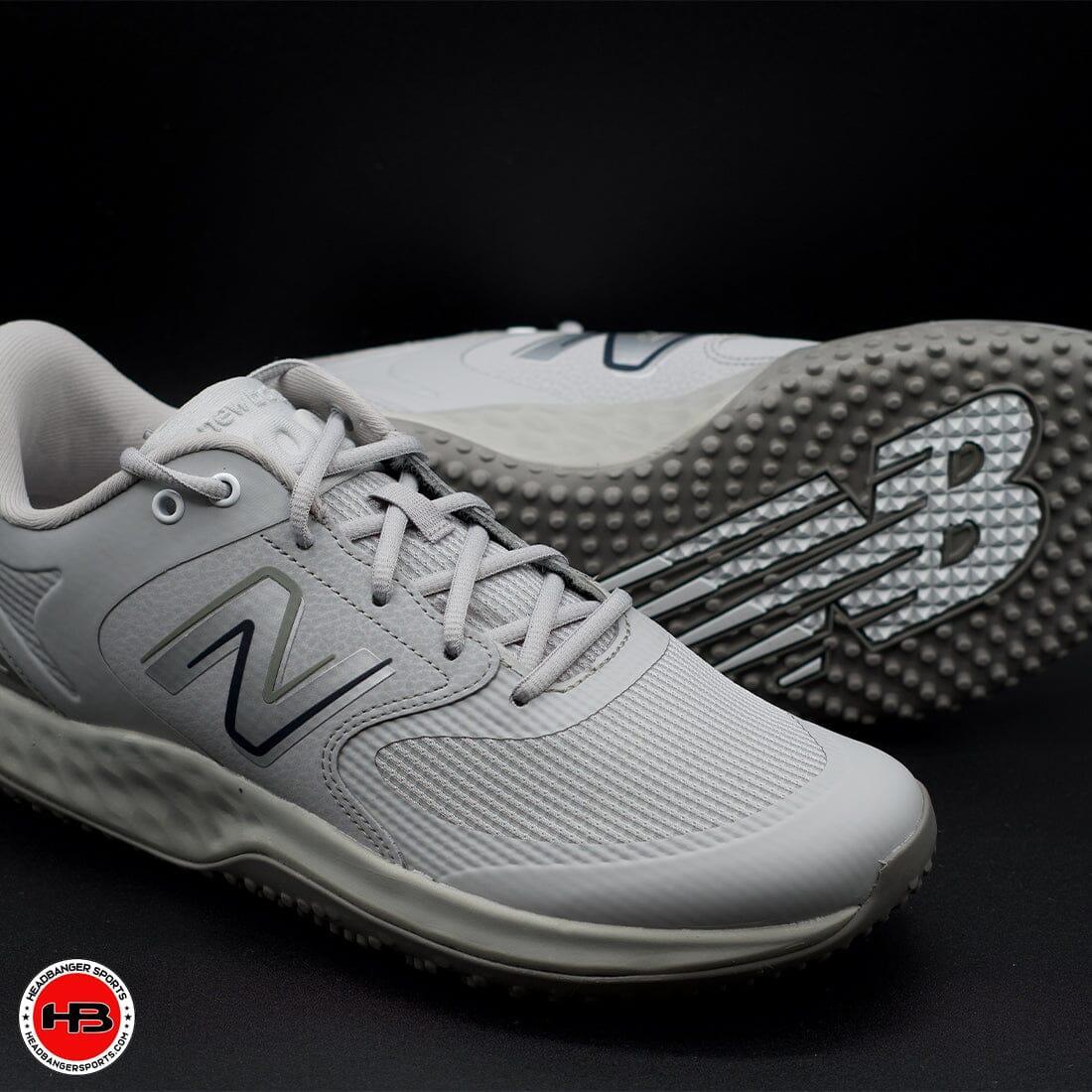 Gray new balance turf shoes Clearance