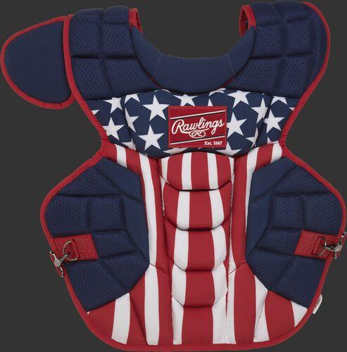 Rawlings Adult VELO 2.0 Catcher's Gear Box Set: Red/White/Blue