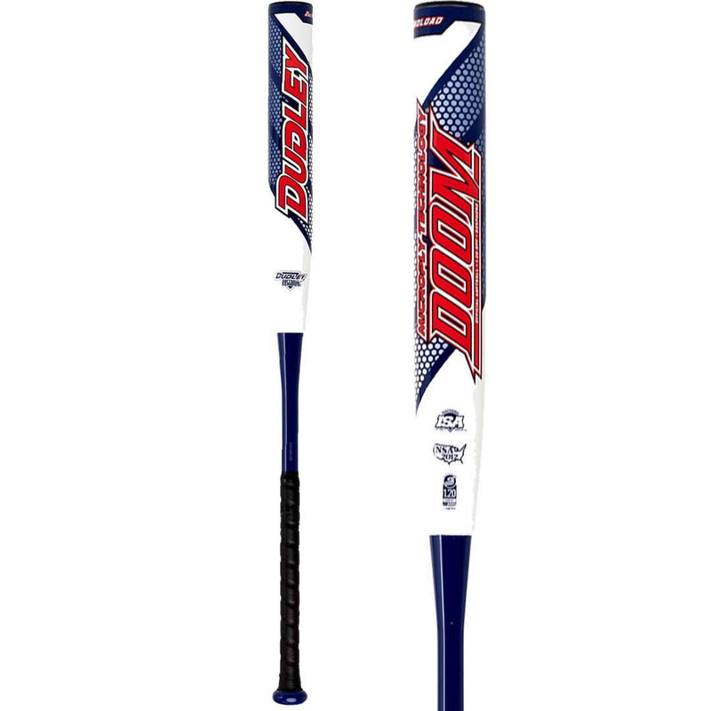 Batte De Softball Dudley Doom Senior Slowpitch - 34/27 Oz, Charge Puissance, Composite Carbone