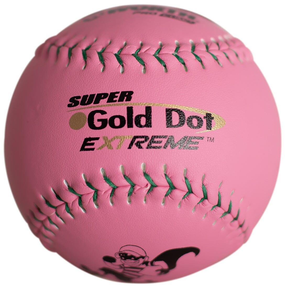 Worth Pink 12" ISA Super Gold Dot 44/400 Slowpitch Softballs (Dozen