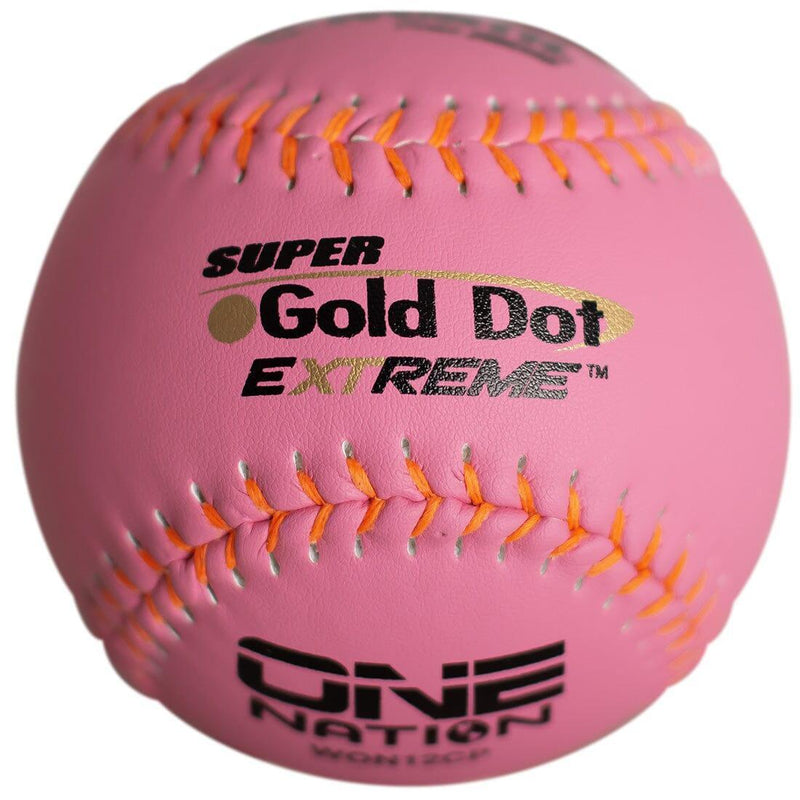 Worth Pink 12" Super Gold Dot Extreme One Nation 40/325 Softballs HB