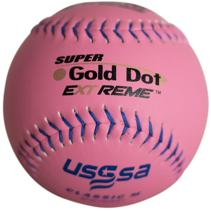 Worth Pink 12" Super Gold Dot Extreme Classic M 40/325 USSSA Softballs