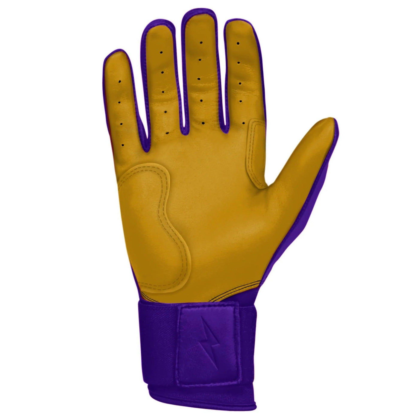 Bruce Bolt PREMIUM PRO Long Cuff Batting Gloves Purple